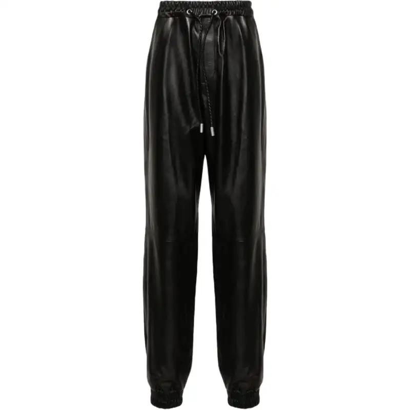 OFF WHITE Leather Track Pants