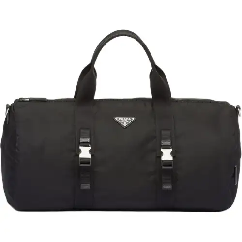 PRADA Re Nylon Saffiano Leather With Nylon Crossbody Bag, Handbag, Travel Bag Men's Black
