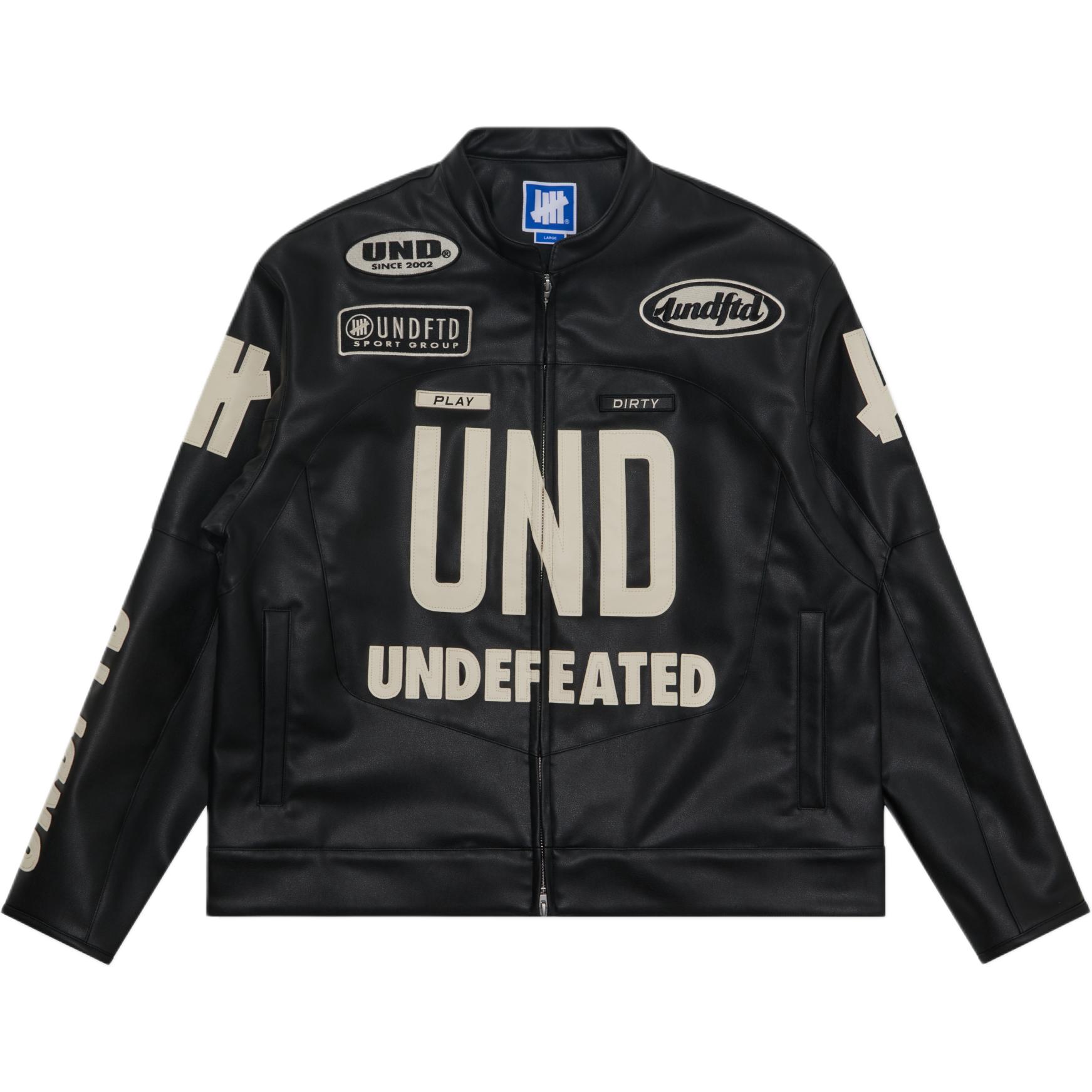 Куртка UNDEFEATED FW26 LogoPU (черно-белая)
