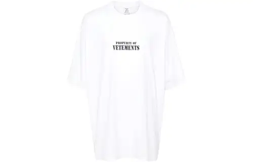 Vetements logo-print cotton T-shirt