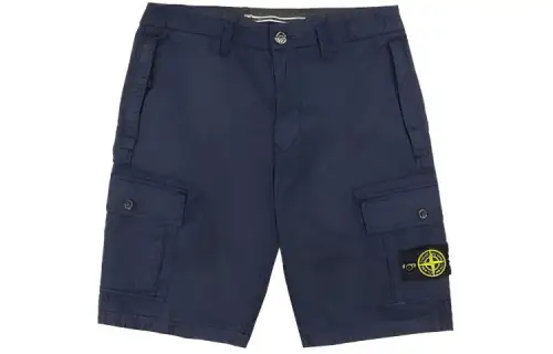 STONE ISLAND Cargo Shorts Men's Marine Blue
