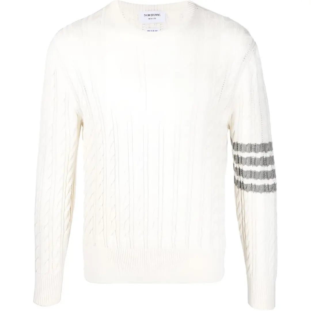 THOM BROWNE· SS22 Sweater Men's White
