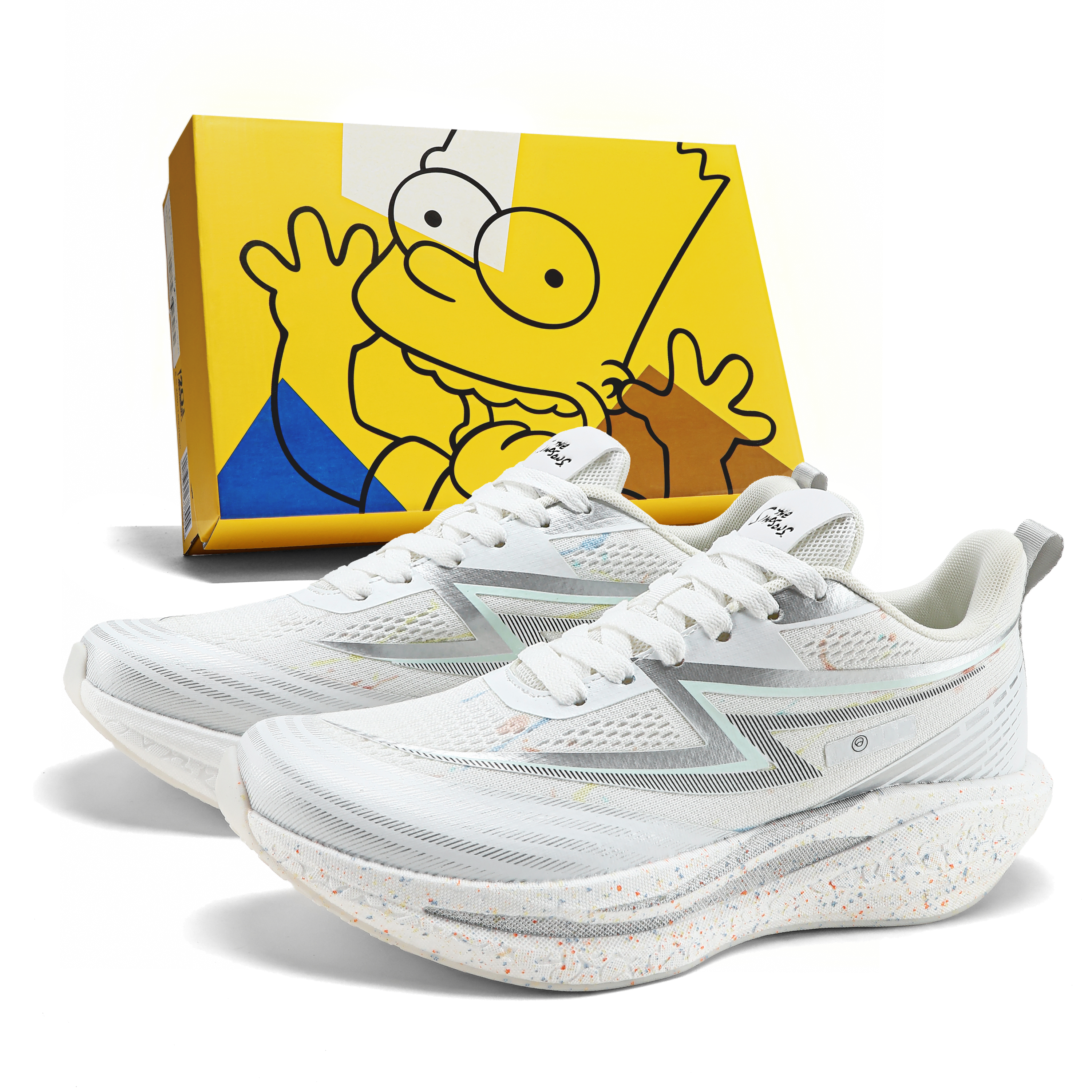 Кроссовки The Simpsons в стиле пэчворк (разноцветные)