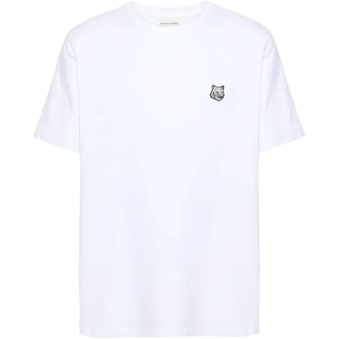 Maison Kitsuné Fox Head Patch Crewneck T Shirt