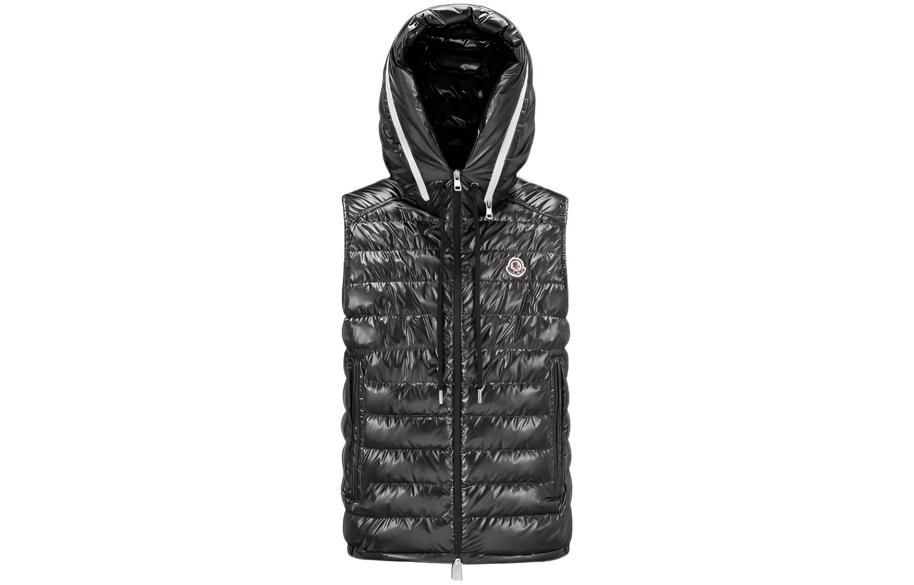 Мужская куртка Moncler Logo (черная)