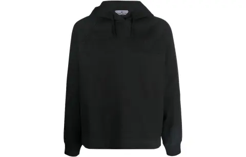 Stone Island logo-print cotton hoodie