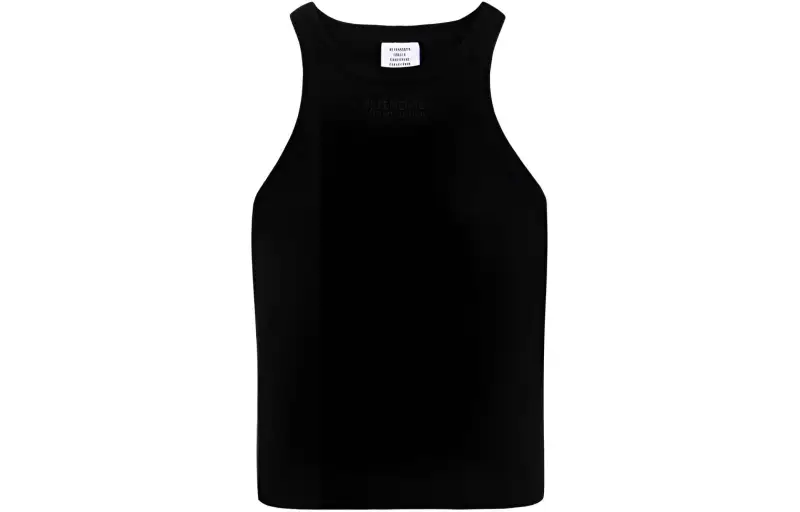 Vetements Racing Logo Embroidered Tank Top