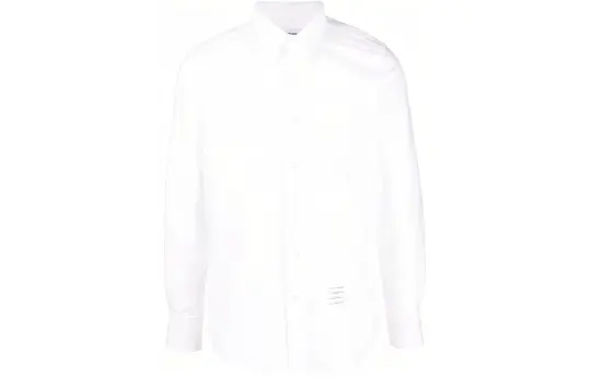 Thom Browne button-fastening long-sleeve shirt