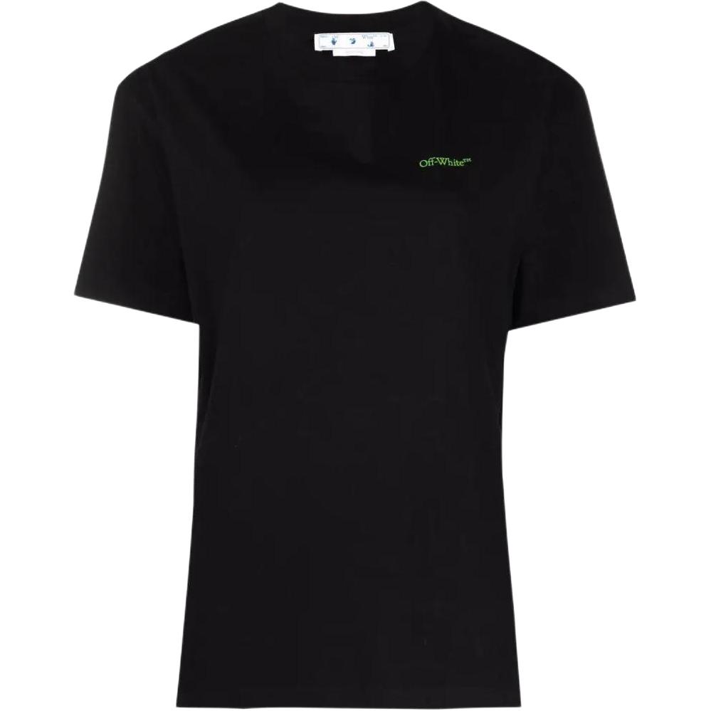 OFF WHITE Women'ss Gradient Arrows Print T Shirt Black/Blue/Green