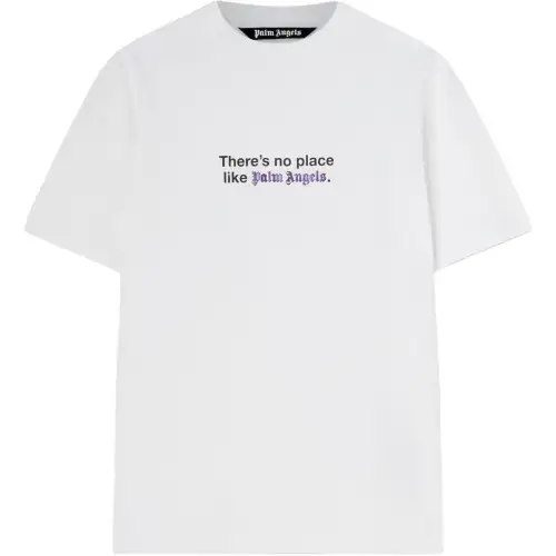 Palm Angels No Place slogan-print cotton T-shirt