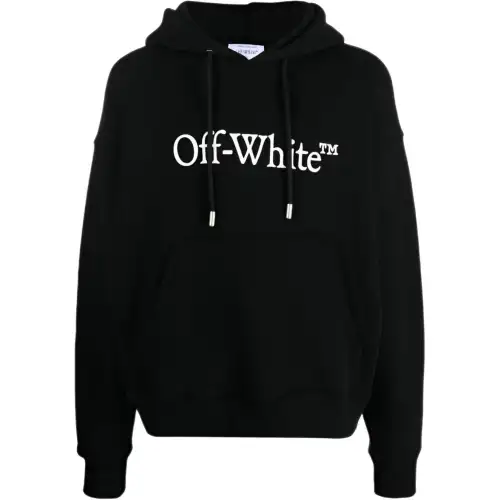 OFF-WHITE Big Bookish Skate cotton hoodie