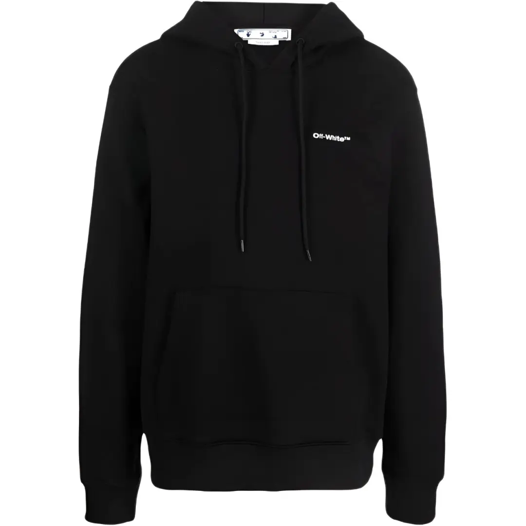 OFF WHITE Wave Outline Diag Slim Hoodie