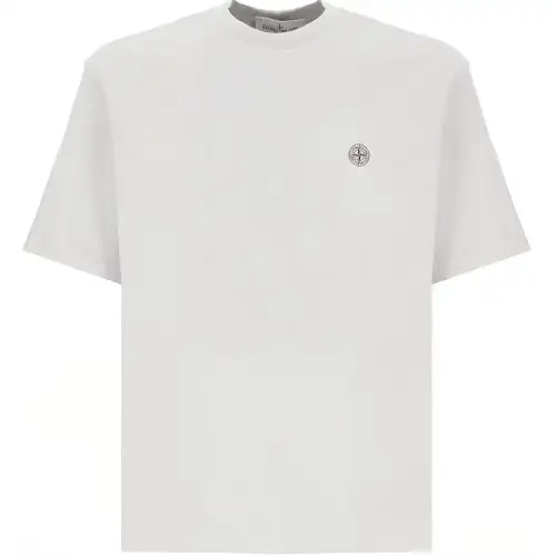 STONE ISLAND Logo Patch Short Sleeved T Shirt