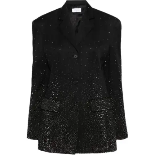OFF-WHITE Bling Single-Breasted Embellished Blazer