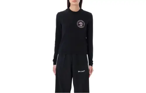 Palm Angels logo-print long-sleeved T-shirt