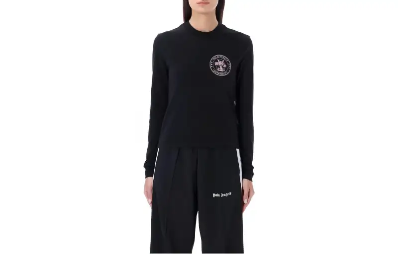 Palm Angels logo-print long-sleeved T-shirt