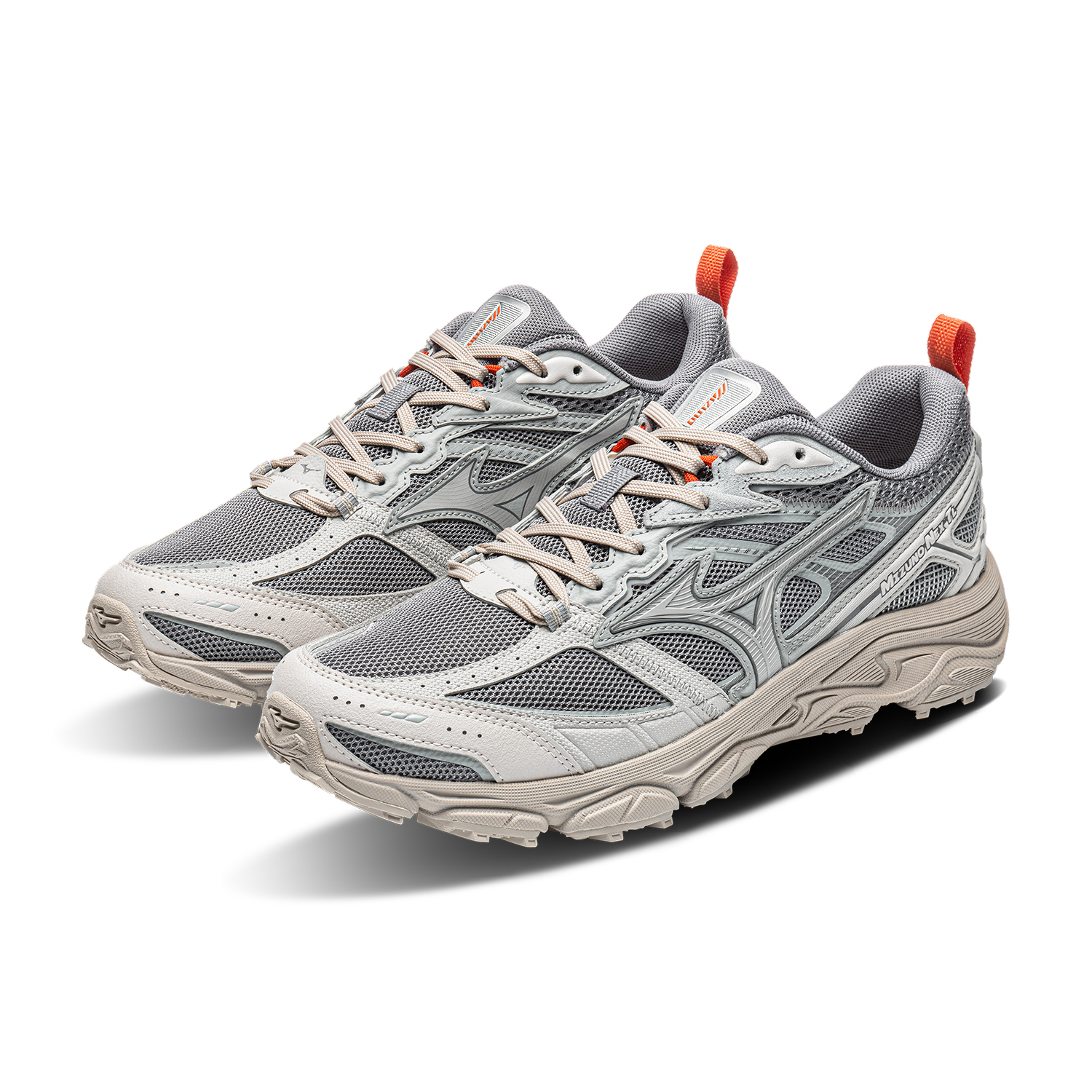 Кроссовки Mizuno NEX TL (коричнево-серые) — фото 4