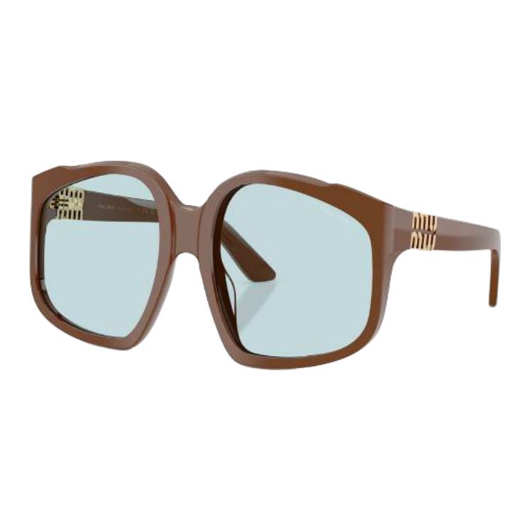Унисекс очки MIU MIU MIU Logo (коричневые)