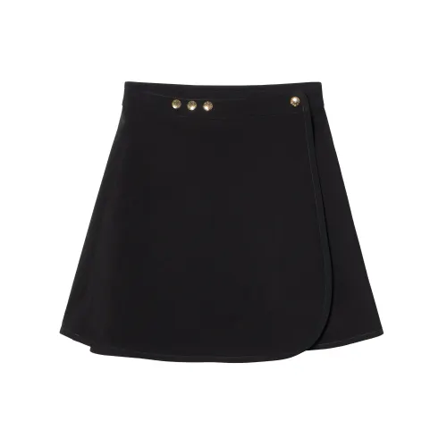 Lv Technical Jersey Mini Wrap Skirt