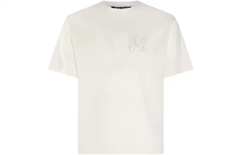 Palm Angels logo-embroidered cotton T-shirt