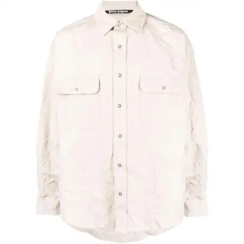 Palm Angels logo-print long-sleeve shirt