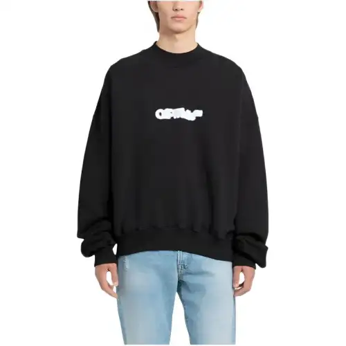 OFF WHITE Logo Printed Crewneck Sweatshirt