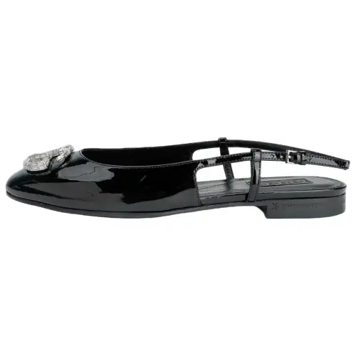GUCCI Patent Leather Casual Shoes Women's Black