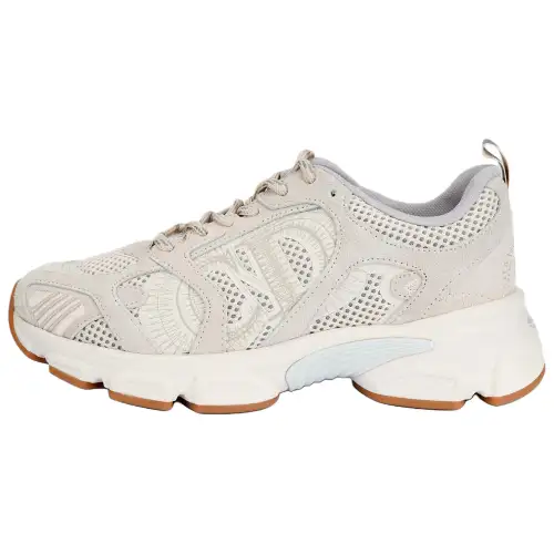 DIOR Chrono Cow Split Leather Low top Casual Shoes Women's Beige