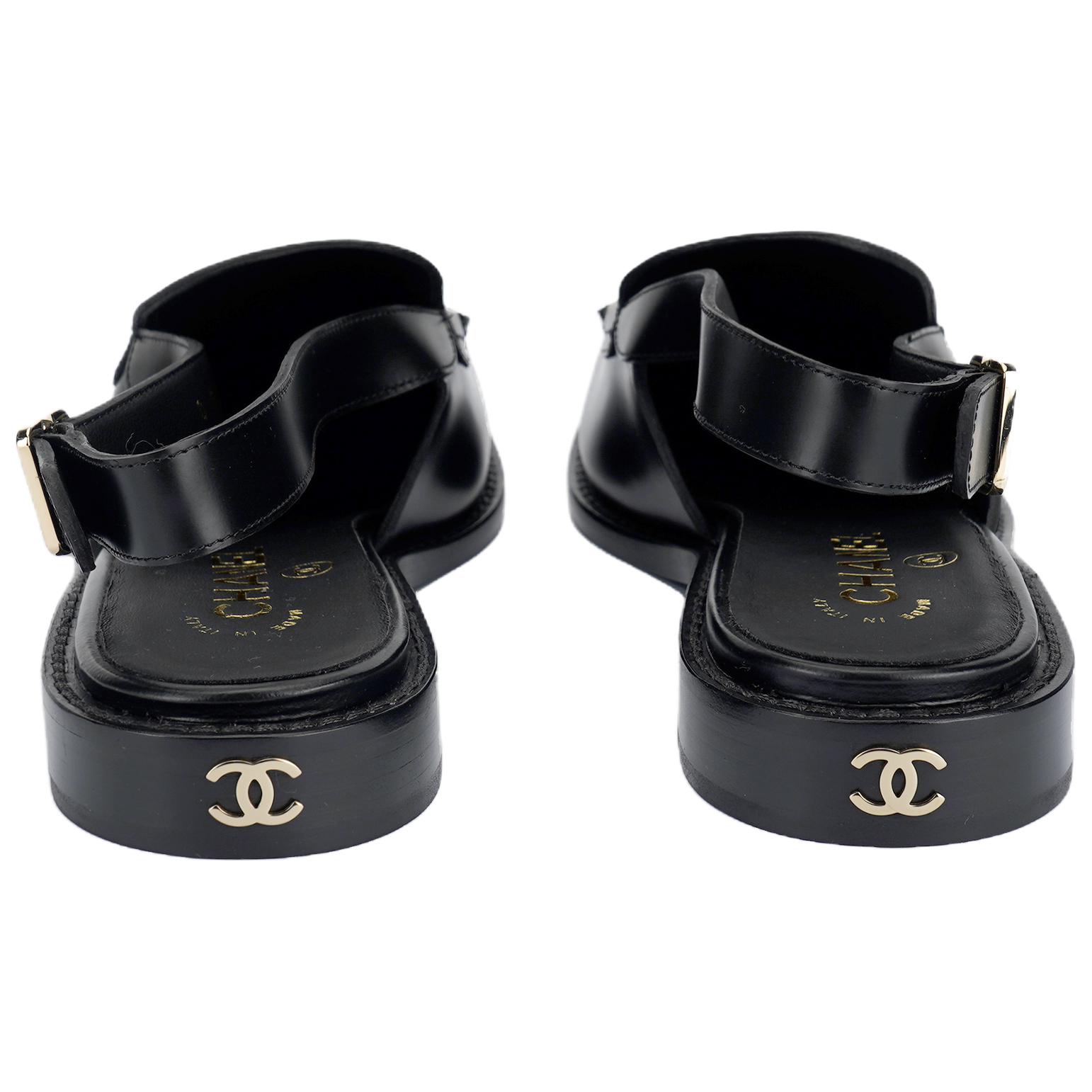Женские туфли Chanel 25P Балетки (черные) — фото 4