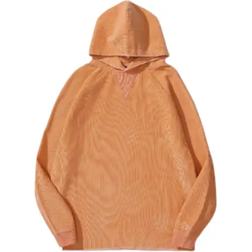 Drew house Smiley Collection Sweatshirts Unisex Orange Hooded Non Detachable Moderate Regular