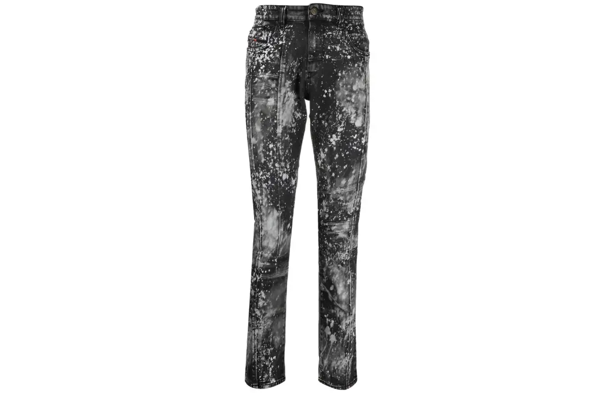 DIESEL Jeans Men's Black Moderate Tapered Pants