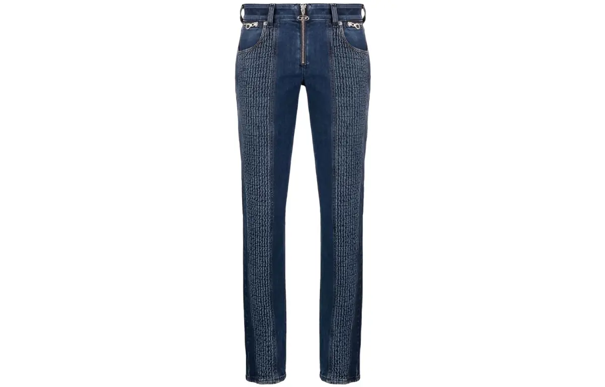 DIESEL Jeans Women's Blue Moderate Slim Fit Pants