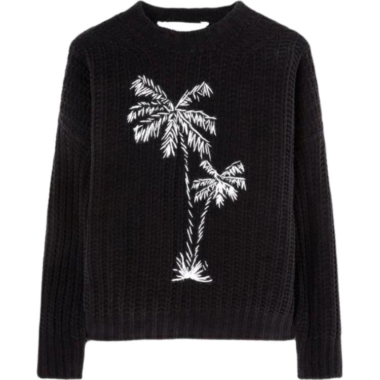 Palm Angels palms-embroidered chenille jumper
