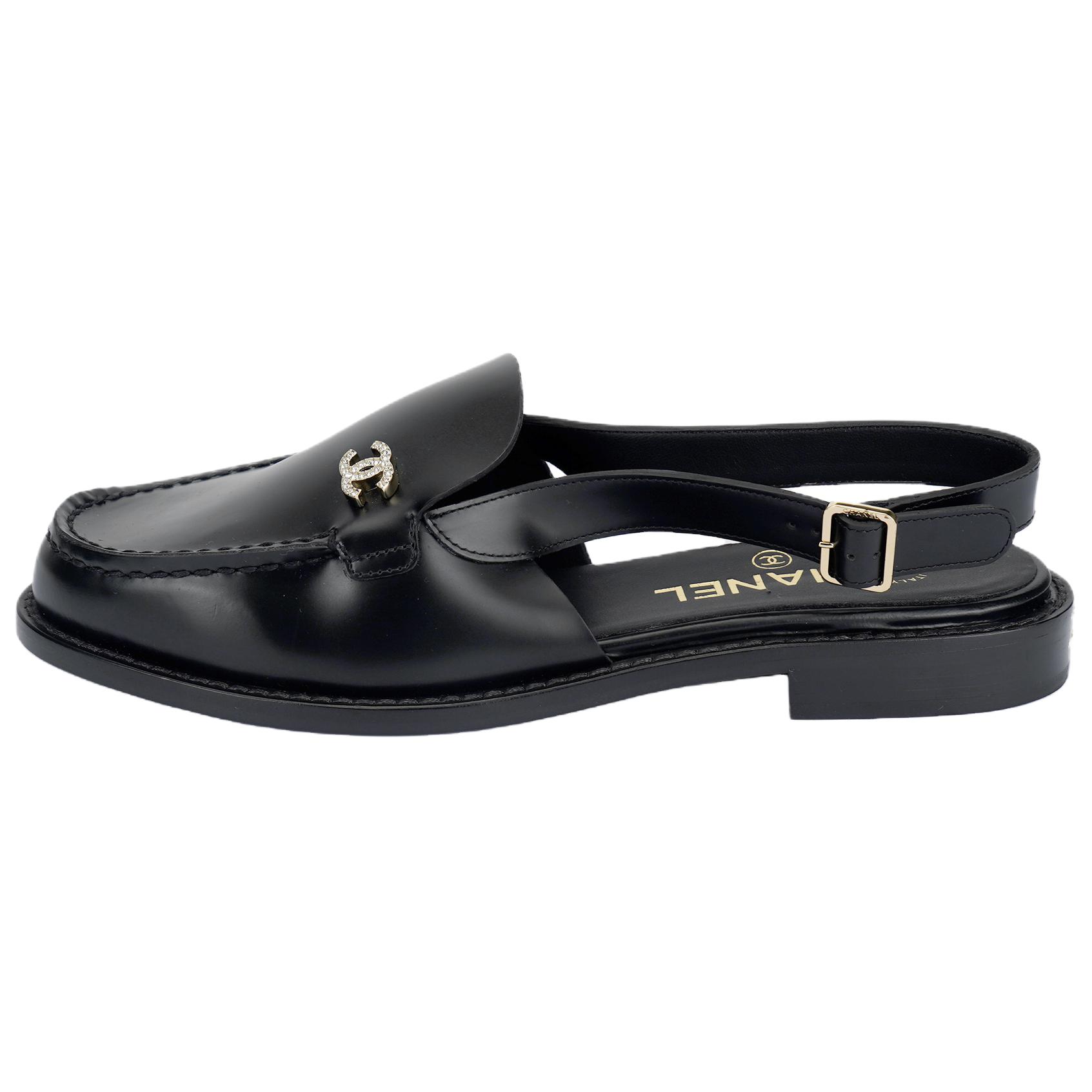 Женские туфли Chanel 25P Балетки (черные)