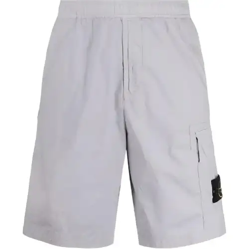 STONE ISLAND Casual Shorts Men's Gray