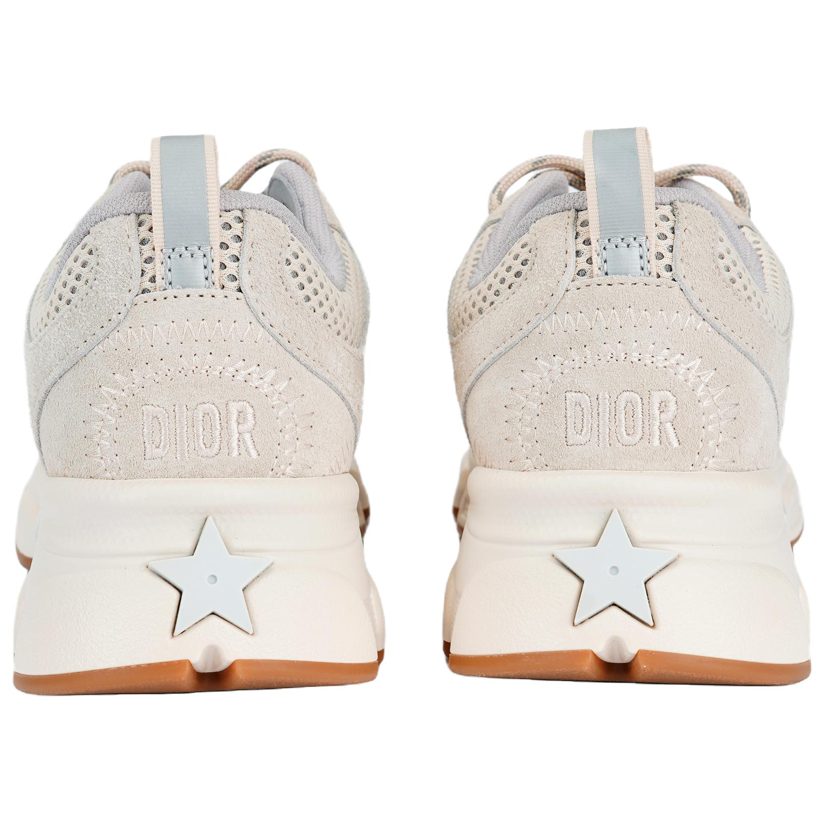 DIOR Chrono Cow Split Leather Low top Casual Shoes Women's Beige