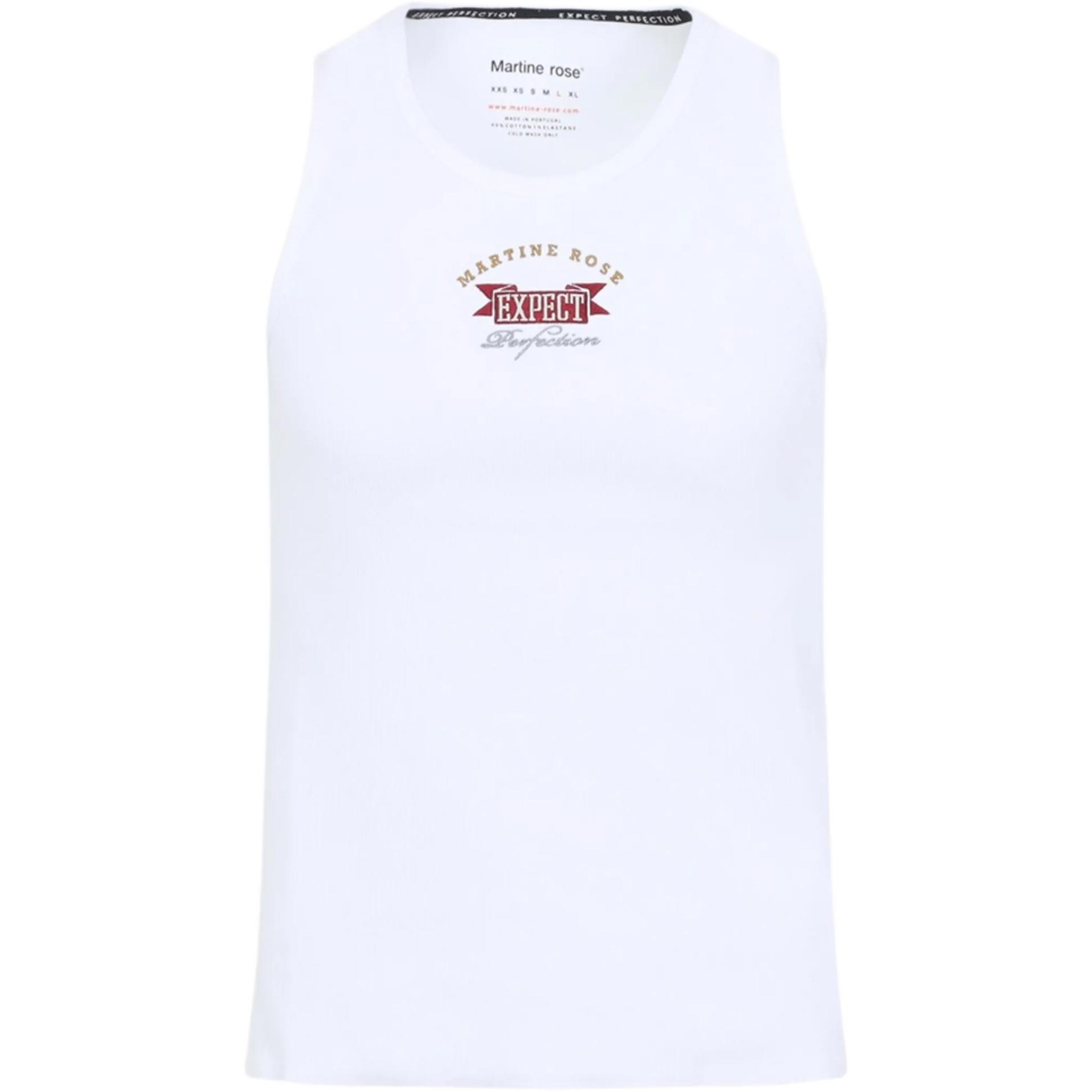 Мужская майка Martine Rose SS26 Logo (белая)
