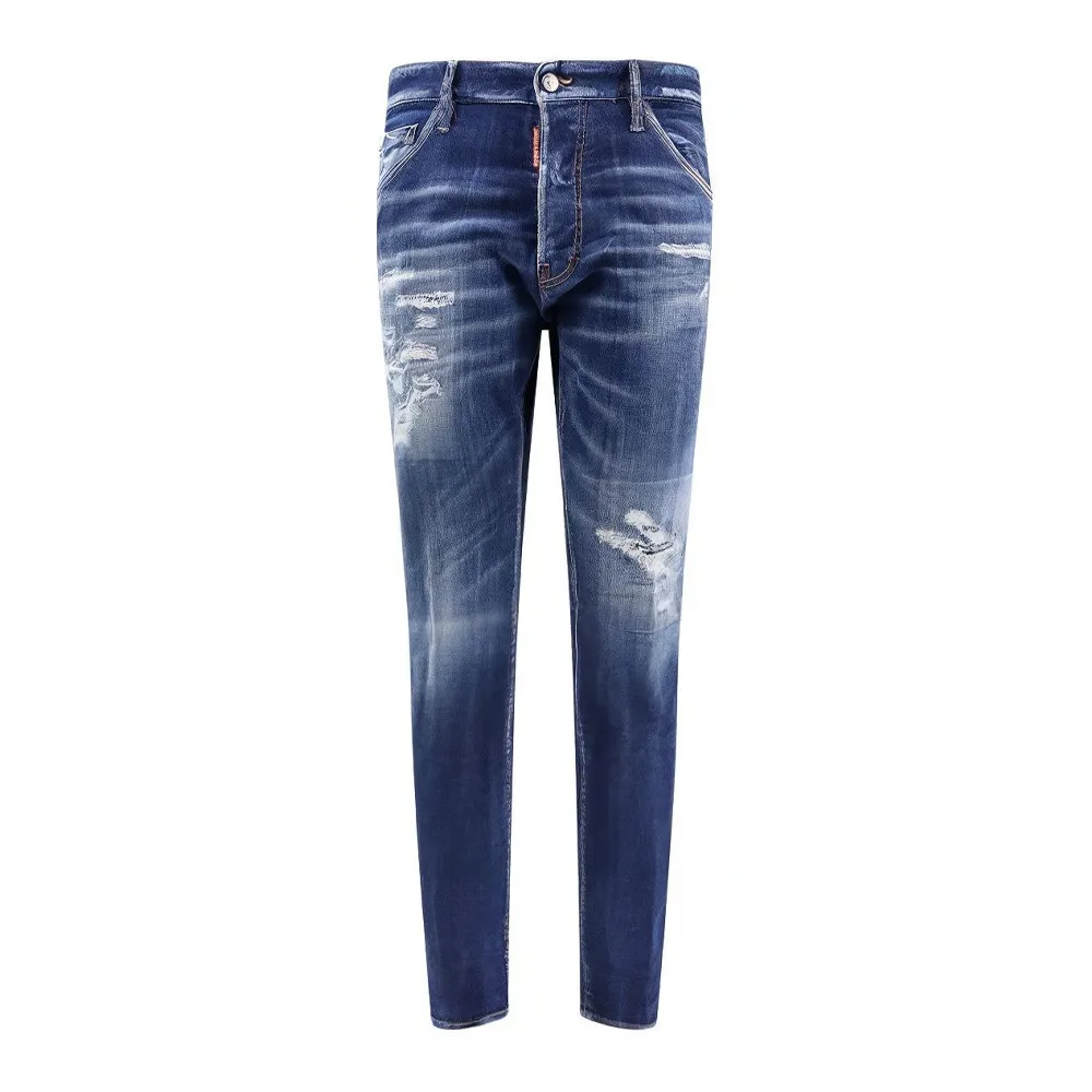Dsquared2 Dark Ripped Cast Wash Cool Guy Jeans
