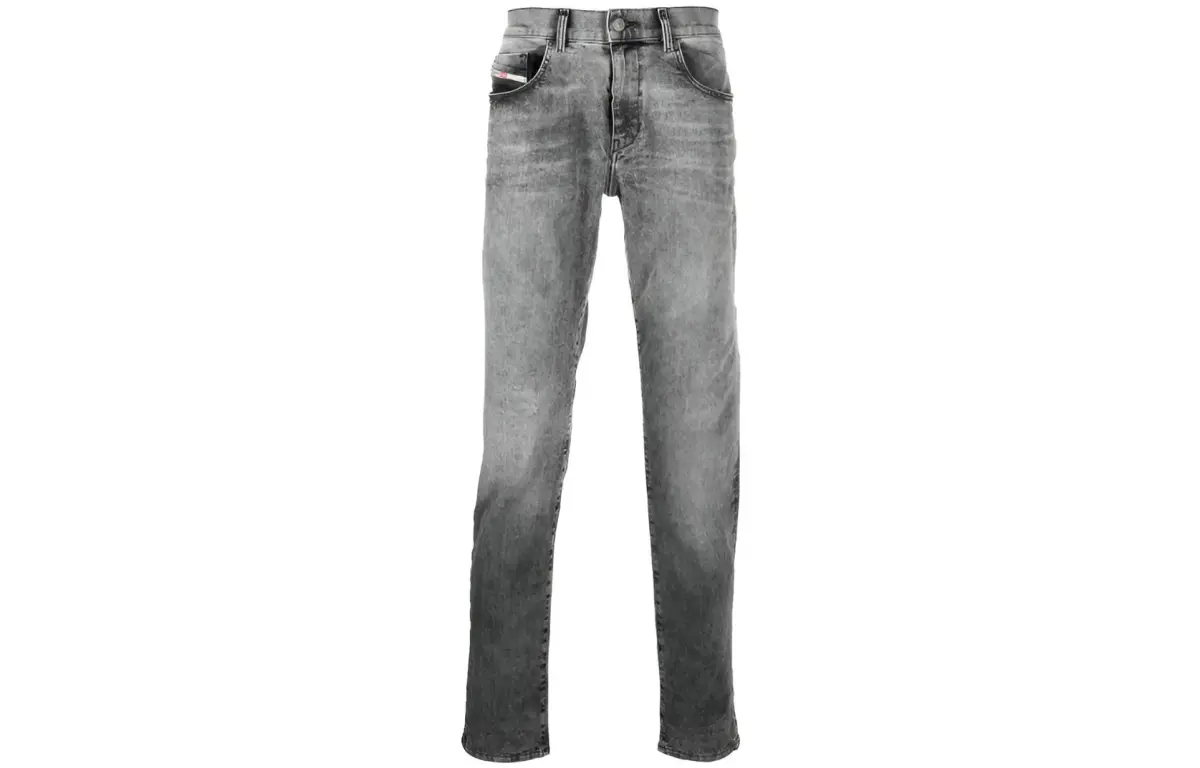 DIESEL Jeans Men's Gray Moderate Tapered Pants
