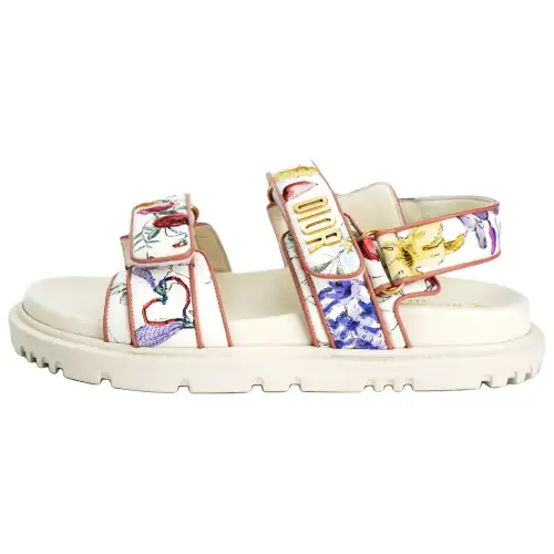 DIOR DiorAct Beach Sandals Women's White