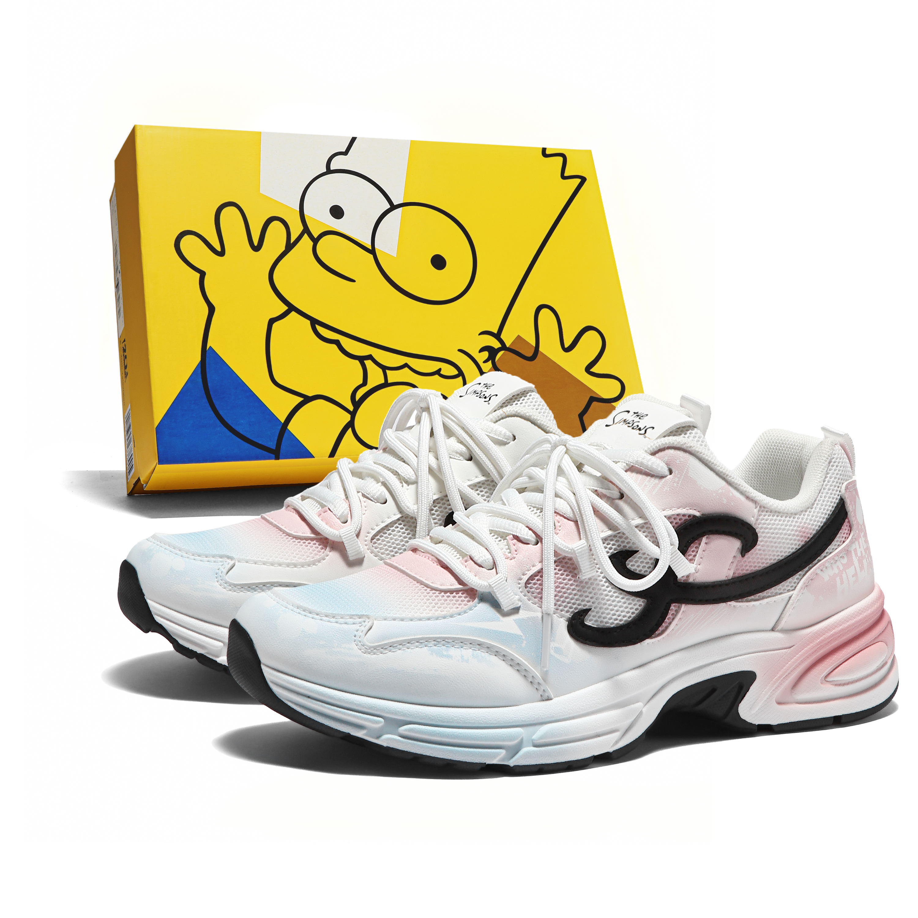 Кроссовки The Simpsons (розово-белые)