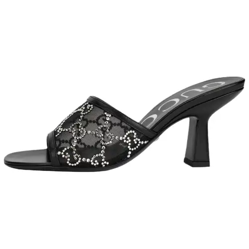 GUCCI GG Supreme 80mm Mesh Mules