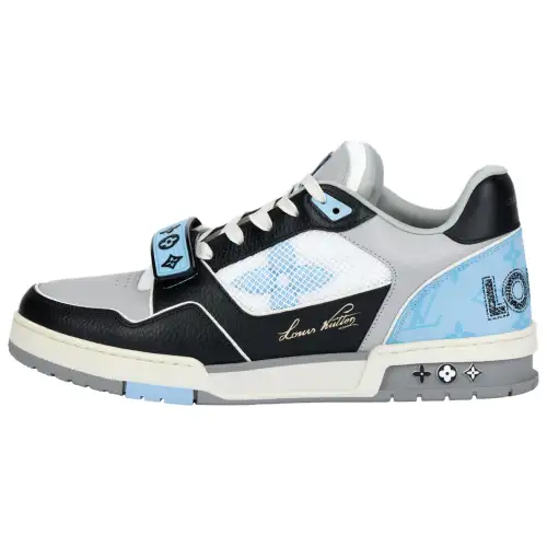 LOUIS VUITTON Lv Trainer Sneakers 'Blue Monogram Black Grey'