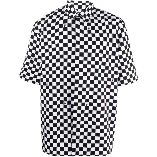 OFF WHITE Check Pattern Short Sleeved Shirt