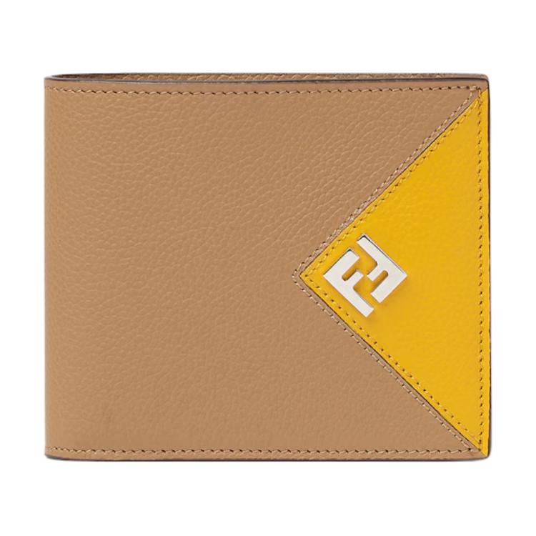 Мужской кошелек Fendi FF (коричневый)