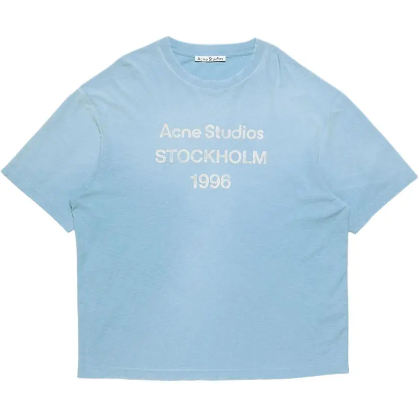 Acne Studios SS26 T Shirt Unisex Glacier Blue