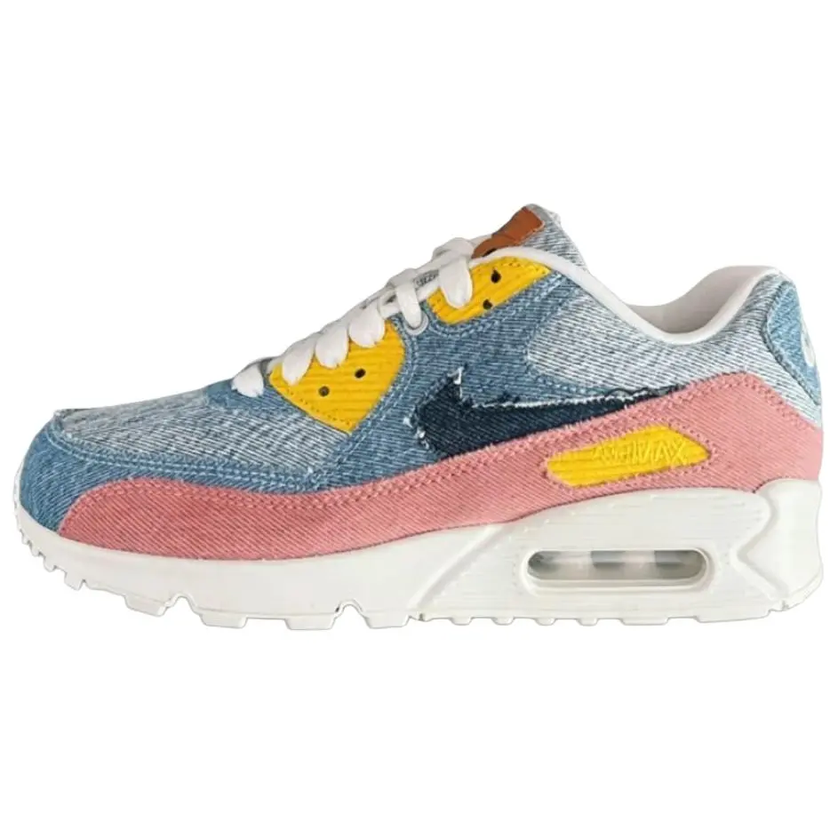 Nike x Levis Air Max 90 Low top Running Shoes Men's Blue