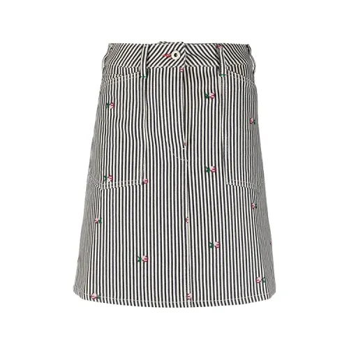 KENZO Striped Midi Skirt