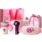 Disney Disney, belt, fast children's hand warmer for friend, straw, glass, set, gift box, with LED display, temperature control