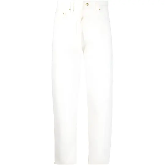 Carhartt WIP Casual Pants Men's White Moderate Straight Fit Pants